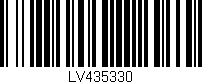 Código de barras (EAN, GTIN, SKU, ISBN): 'LV435330'