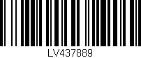 Código de barras (EAN, GTIN, SKU, ISBN): 'LV437889'