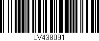 Código de barras (EAN, GTIN, SKU, ISBN): 'LV438091'