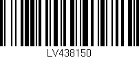 Código de barras (EAN, GTIN, SKU, ISBN): 'LV438150'