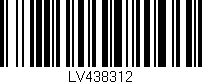 Código de barras (EAN, GTIN, SKU, ISBN): 'LV438312'