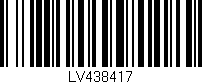 Código de barras (EAN, GTIN, SKU, ISBN): 'LV438417'