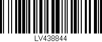 Código de barras (EAN, GTIN, SKU, ISBN): 'LV438844'