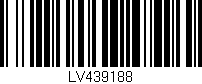 Código de barras (EAN, GTIN, SKU, ISBN): 'LV439188'