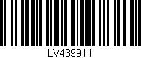 Código de barras (EAN, GTIN, SKU, ISBN): 'LV439911'