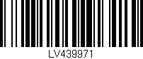 Código de barras (EAN, GTIN, SKU, ISBN): 'LV439971'