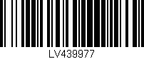 Código de barras (EAN, GTIN, SKU, ISBN): 'LV439977'