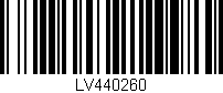 Código de barras (EAN, GTIN, SKU, ISBN): 'LV440260'
