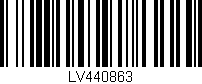 Código de barras (EAN, GTIN, SKU, ISBN): 'LV440863'