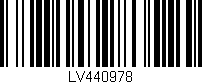 Código de barras (EAN, GTIN, SKU, ISBN): 'LV440978'