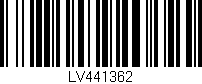 Código de barras (EAN, GTIN, SKU, ISBN): 'LV441362'