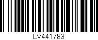 Código de barras (EAN, GTIN, SKU, ISBN): 'LV441783'