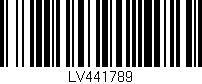 Código de barras (EAN, GTIN, SKU, ISBN): 'LV441789'