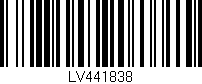 Código de barras (EAN, GTIN, SKU, ISBN): 'LV441838'