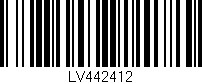 Código de barras (EAN, GTIN, SKU, ISBN): 'LV442412'