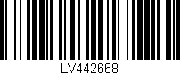 Código de barras (EAN, GTIN, SKU, ISBN): 'LV442668'