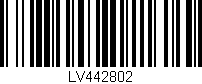 Código de barras (EAN, GTIN, SKU, ISBN): 'LV442802'