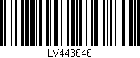 Código de barras (EAN, GTIN, SKU, ISBN): 'LV443646'