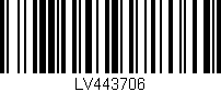 Código de barras (EAN, GTIN, SKU, ISBN): 'LV443706'