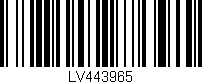 Código de barras (EAN, GTIN, SKU, ISBN): 'LV443965'