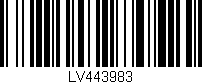 Código de barras (EAN, GTIN, SKU, ISBN): 'LV443983'
