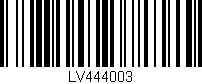 Código de barras (EAN, GTIN, SKU, ISBN): 'LV444003'