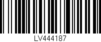 Código de barras (EAN, GTIN, SKU, ISBN): 'LV444187'