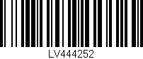 Código de barras (EAN, GTIN, SKU, ISBN): 'LV444252'