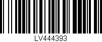 Código de barras (EAN, GTIN, SKU, ISBN): 'LV444393'