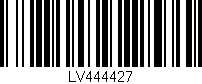 Código de barras (EAN, GTIN, SKU, ISBN): 'LV444427'
