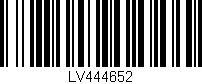 Código de barras (EAN, GTIN, SKU, ISBN): 'LV444652'