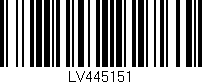 Código de barras (EAN, GTIN, SKU, ISBN): 'LV445151'