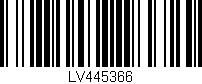 Código de barras (EAN, GTIN, SKU, ISBN): 'LV445366'