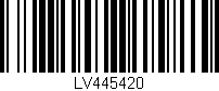 Código de barras (EAN, GTIN, SKU, ISBN): 'LV445420'