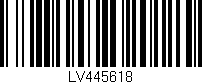 Código de barras (EAN, GTIN, SKU, ISBN): 'LV445618'