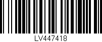 Código de barras (EAN, GTIN, SKU, ISBN): 'LV447418'