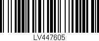 Código de barras (EAN, GTIN, SKU, ISBN): 'LV447605'
