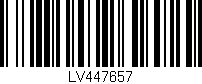 Código de barras (EAN, GTIN, SKU, ISBN): 'LV447657'