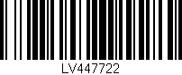 Código de barras (EAN, GTIN, SKU, ISBN): 'LV447722'