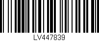 Código de barras (EAN, GTIN, SKU, ISBN): 'LV447839'