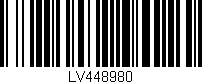Código de barras (EAN, GTIN, SKU, ISBN): 'LV448980'