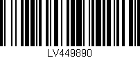 Código de barras (EAN, GTIN, SKU, ISBN): 'LV449890'