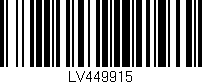 Código de barras (EAN, GTIN, SKU, ISBN): 'LV449915'