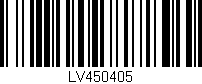 Código de barras (EAN, GTIN, SKU, ISBN): 'LV450405'
