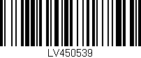 Código de barras (EAN, GTIN, SKU, ISBN): 'LV450539'