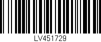 Código de barras (EAN, GTIN, SKU, ISBN): 'LV451729'