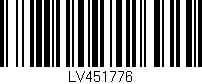 Código de barras (EAN, GTIN, SKU, ISBN): 'LV451776'