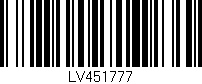Código de barras (EAN, GTIN, SKU, ISBN): 'LV451777'