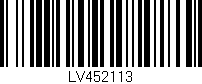 Código de barras (EAN, GTIN, SKU, ISBN): 'LV452113'