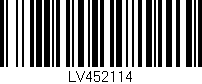 Código de barras (EAN, GTIN, SKU, ISBN): 'LV452114'